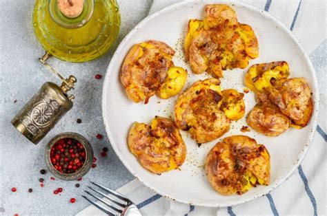 Papas machacadas para el relleno