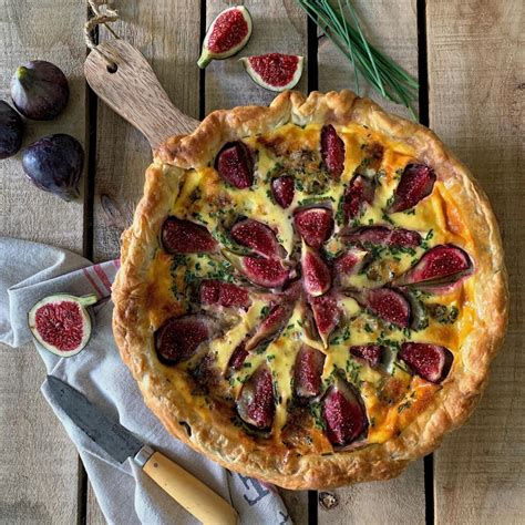 Tarta de queso con compota de higos