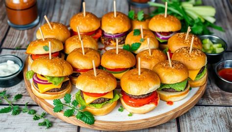 Mini panes para hamburguesas con sésamo