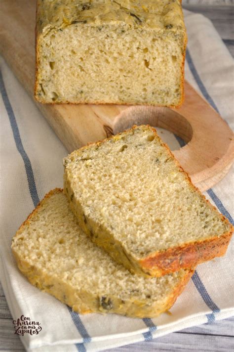 Pan de calabacín en panificadora