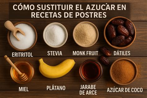 Ingredientes para sustituir el azúcar