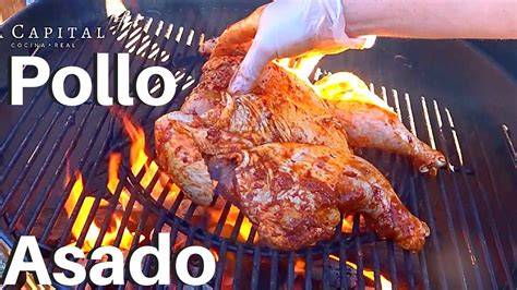 Preparación del pollo para asar: atado con hilo y adobado