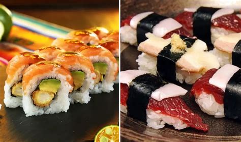 Comparación entre sushi tradicional y sushi de fusión asiática