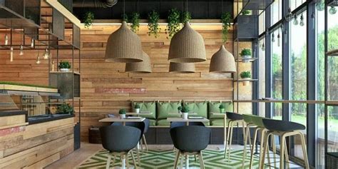 Interior de un restaurante acogedor