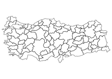 Mapa de las regiones de Turquía