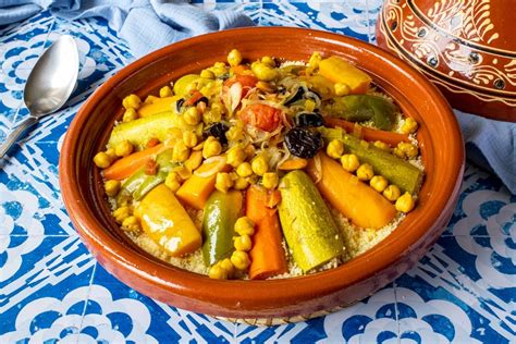 Plato de cuscús con verduras