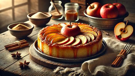 Selección de postres variados con manzana