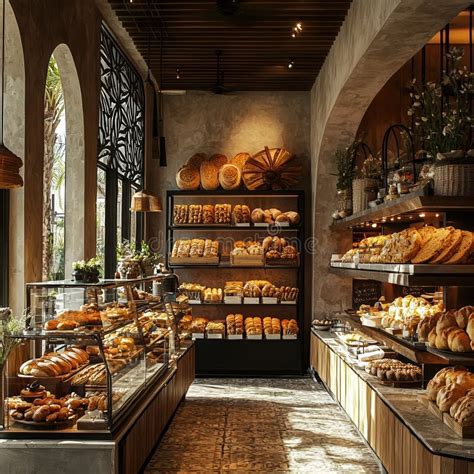 Interior de una panadería y bollería Pan y Chocolate