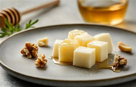 Queso fresco cortado en cubos con especias