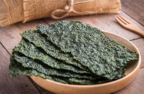 Tabla nutricional detallada del alga nori