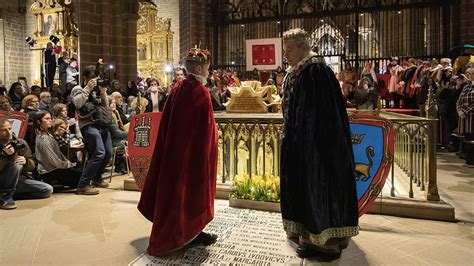 Ilustración de la coronación del Rey de la Faba