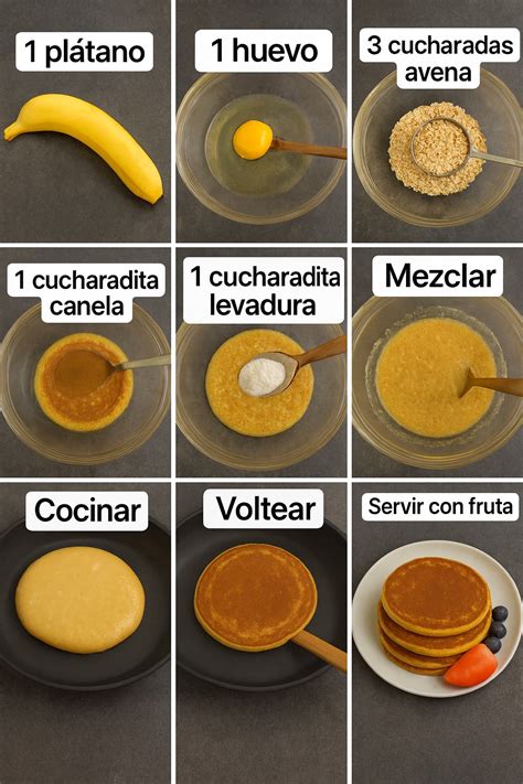 Panqueques de plátano listos para servir