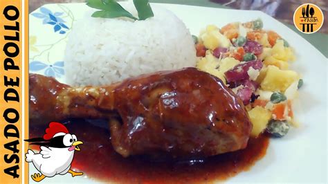 Pollo asado en olla de presión con arroz blanco