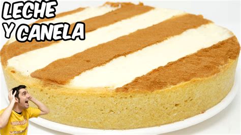 Tarta de leche y canela con base de galleta