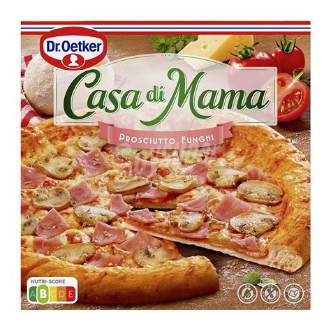 Esquema de colocación de la pizza Casa di Mama en el horno