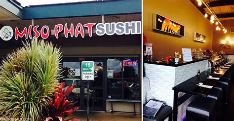 Fachada del restaurante Miso Phat Sushi en Maui