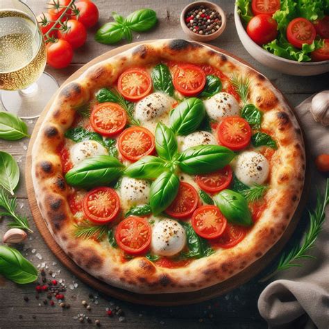 Esquema de las capas de una pizza napolitana