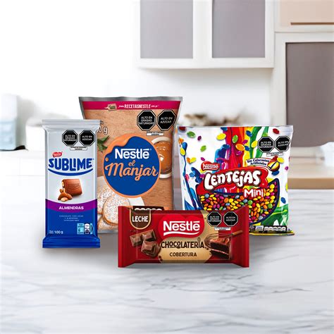 Variedad de productos Nestlé para repostería