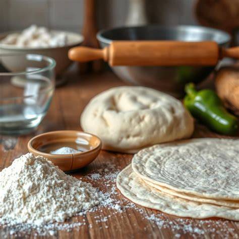 Ingredientes para tortillas de harina