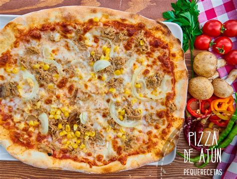 Ingredientes para una pan pizza de atún