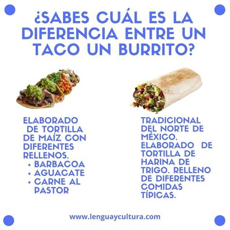 Comparación visual entre burrito y wrap