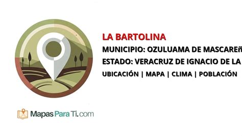 Mapa de la ubicación de La Bartolina y su proximidad a Matamoros