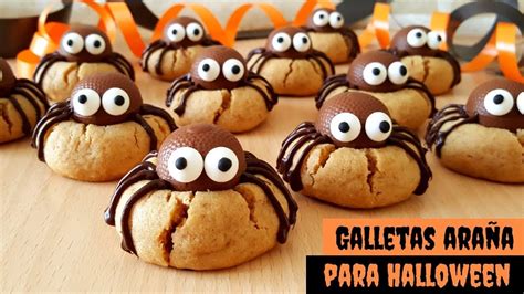 Galletas de araña con bombones