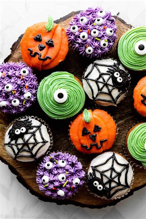 Cupcakes decorados como búhos para Halloween
