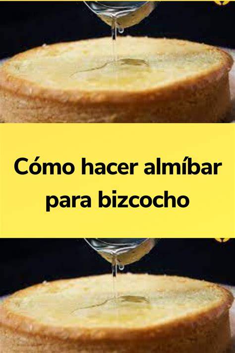 Proceso de preparación de almíbar para bizcocho
