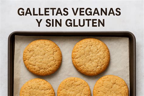 Variedad de galletas veganas sin levadura