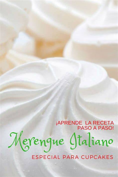 Merengue italiano sobre cupcakes