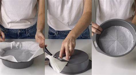 Molde para bizcocho con papel de horno