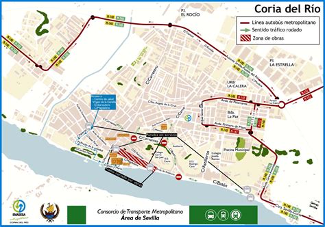 Mapa de Andalucía destacando Coria del Río