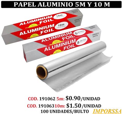 Tipos de papel de aluminio