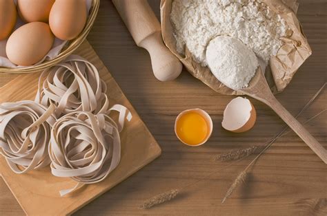 Ingredientes naturales para la elaboración de pastas