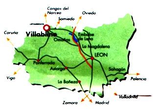 Mapa de Villablino, León