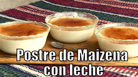 Postres sin TACC con maicena
