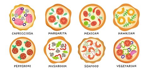Infografía mostrando los diferentes tipos de masa de pizza