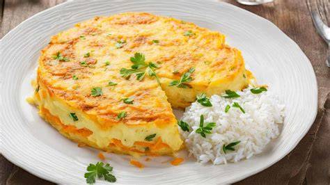 Ingredientes para tortilla de arroz