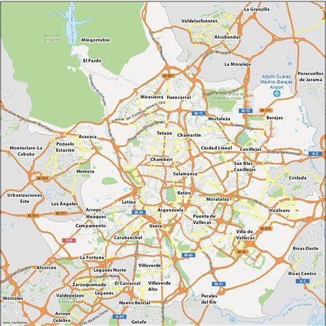 Mapa de restaurantes japoneses en la zona norte de Madrid