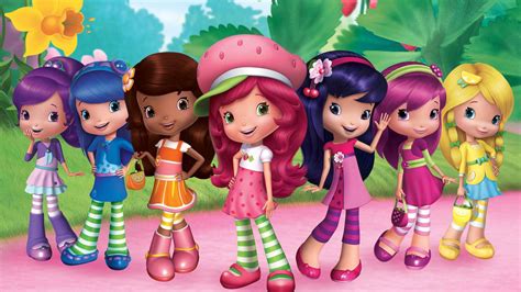 Ilustración de Rosita Fresita con sus amigas