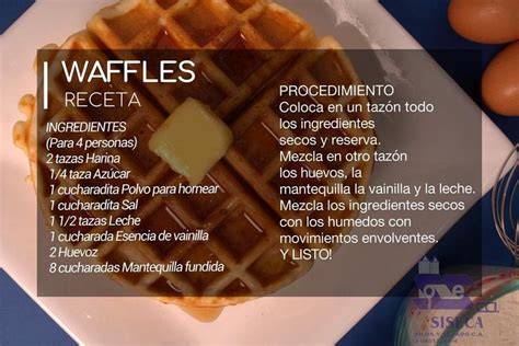Tabla comparativa de ingredientes para waffles dulces y salados