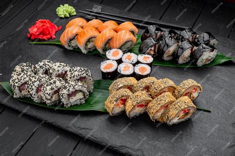 Composición de sushi variado