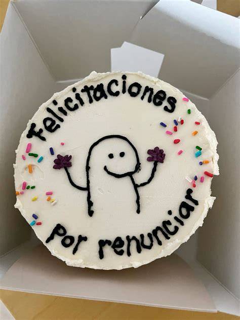 Torta con la inscripción