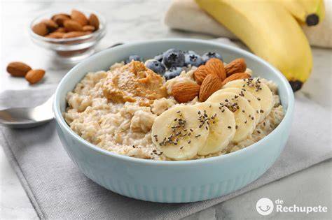 Ingredientes para porridge de avena