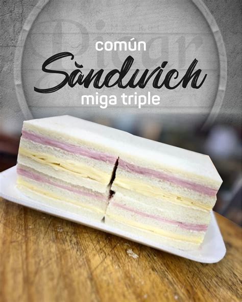 Ilustración de sándwich de miga simple y triple