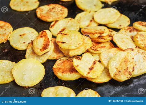 Patatas redondas cortadas