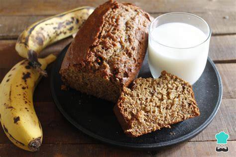 Budín de banana casero con canela