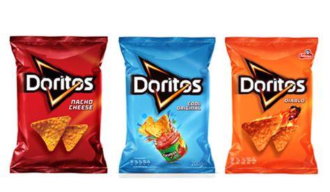 Evolución del diseño de Doritos