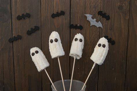 Plátanos fantasma para Halloween